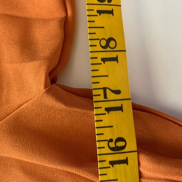 MARCOBOR Orange‎ & Black Tiana Ruffle Midi Pencil Dress - NWT - Picture 14 of 15